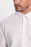 Regular Fit Beyaz Non-Iron Pamuklu Doğa Dostu Ekoteks Belgeli Ütü Gerektirmez Gömlek