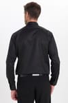 Erkek Regular Fit Rahat Kesim Siyah Non-Iron Pamuklu  Gömlek