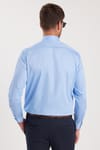 Erkek Regular Fit Açık Mavi Non-Iron Pamuklu Doğa Dostu Ekoteks Belgeli Ütü Gerektirmez Gömlek