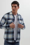 Regular Fit Normal Kesim Çift Cepli Kışlık Oduncu Kareli Erkek Gömlek