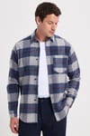 Erkek Regular Fit Rahat Kesim Kışlık Kareli Oduncu Gömlek