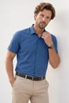CLASSIC FIT SHORT SLV TEXTURE 25/26 GÖMLEK
