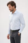 Erkek Regular Fit Rahat Kesim %100 Pamuk Premium Rahat Kumaş Uzun Kollu Kareli Gömlek