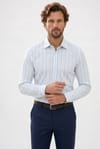 Erkek Regular Fit Rahat Kesim %100 Pamuk Premium Rahat Kumaş Uzun Kollu Kareli Gömlek