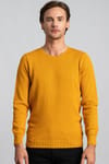 Slim Fit Dar Kesim Bisiklet Yaka Petek Desenli Erkek Kazak