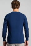 Slim Fit Dar Kesim Bisiklet Yaka Petek Desenli Erkek Kazak