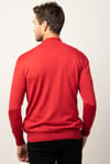 Slim Fit Dar Kesim Yarım Balıkçı Yaka Düz Erkek Kazak