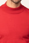Slim Fit Dar Kesim Yarım Balıkçı Yaka Düz Erkek Kazak
