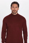Slim Fit Yarım Balıkçı Yaka Düz Erkek Kazak