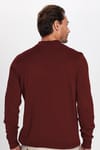 Slim Fit Yarım Balıkçı Yaka Düz Erkek Kazak