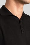 Slim Fit Dar Kesim Düğmeli Polo Yaka Düz Erkek Kazak