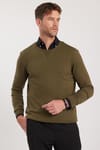 Slim Fit Bisiklet Yaka Erkek Kazak