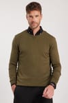 Slim Fit Bisiklet Yaka Erkek Kazak