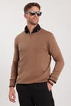 Slim Fit Bisiklet Yaka Erkek Kazak