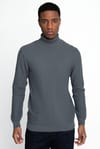 Slim Fit Dar Kesim Balıkçı Yaka Desenli Erkek Kazak
