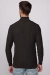 Slim Fit Balıkçı Yaka Desenli Erkek Kazak