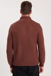 Slim Fit Dik Yaka Fermuarlı Erkek Kazak