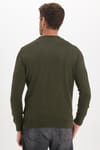 Slim Fit Dar Kesim Polo V Yaka Erkek Kazak