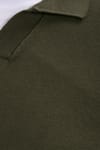 Slim Fit Dar Kesim Polo V Yaka Erkek Kazak