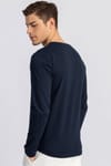 LONG SLV PLAIN V-NECK   T-SHIRT 90/1 SLIM FIT T-SHIRT