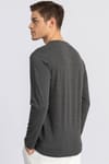 LONG SLV PLAIN V-NECK   T-SHIRT 90/1 SLIM FIT T-SHIRT