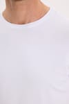 SLIM FIT LONG SLV  CREW NECK PLAIN LYC  T-SHIRT