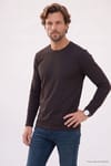 SLIM FIT LONG SLV  CREW NECK PLAIN LYC  T-SHIRT