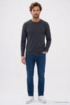 SLIM FIT LONG SLV  CREW NECK PLAIN LYC  T-SHIRT