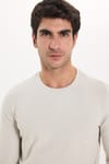 SLIM FIT LONG SLV  CREW NECK PLAIN LYC  T-SHIRT