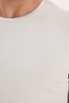 SLIM FIT LONG SLV  CREW NECK PLAIN LYC  T-SHIRT