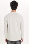 SLIM FIT LONG SLV  CREW NECK PLAIN LYC  T-SHIRT