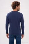SLIM FIT LONG SLV  CREW NECK PLAIN LYC  T-SHIRT