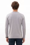 SLIM FIT LONG SLV  CREW NECK PLAIN LYC  T-SHIRT