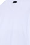 SLIM FIT LONG SLV V NECK PLAIN LYC  T-SHIRT