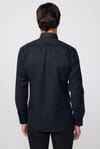 Modern Slim Fit Pamuklu Kolay Ütü Armürlü Erkek Gömlek