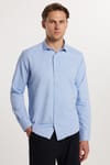Modern Slim Fit Pamuklu Kolay Ütü Armürlü Erkek Gömlek