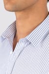 Modern Slim Fit Dar Kesim Armürlü Erkek Gömlek