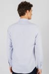 Modern Slim Fit Dar Kesim Armürlü Erkek Gömlek
