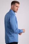 Modern Slim Fit Düz Saten Erkek Gömlek