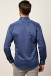 Modern Slim Fit Düz Saten Erkek Gömlek