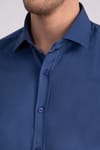 Modern Slim Fit Düz Saten Erkek Gömlek
