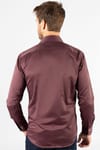 Modern Slim Fit Düz Saten Erkek Gömlek