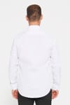 Modern Slim Fit Uzun Kollu Pamuklu Kolay Ütü Erkek Beyaz Gömlek