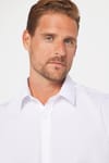 Modern Slim Fit Uzun Kollu Pamuklu Kolay Ütü Erkek Beyaz Gömlek