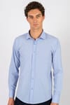 Modern Slim Fit Poplin Pamuk Efekt Erkek Gömlek