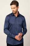 Modern Slim Fit Koton Saten Premium Seri Erkek Gömlek