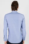 Modern Slim Fit Dar Kesim Armürlü Erkek Gömlek