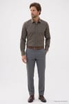 Modern Slim Fit Pamuklu Kolay Ütü Armürlü Erkek Gömlek