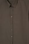 Modern Slim Fit Pamuklu Kolay Ütü Armürlü Erkek Gömlek