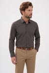 Modern Slim Fit Pamuklu Kolay Ütü Armürlü Erkek Gömlek